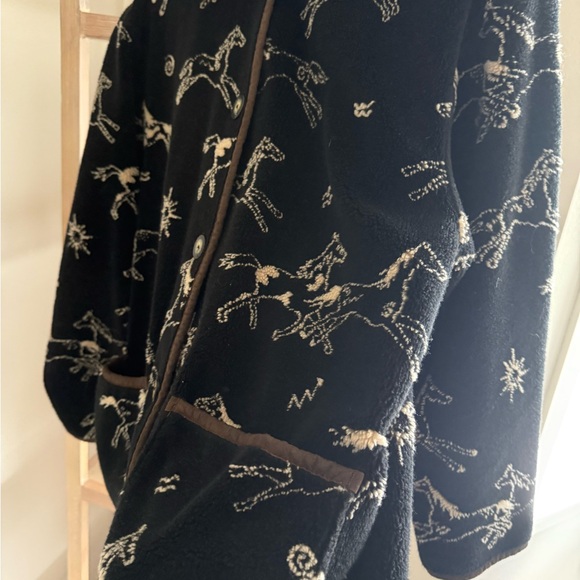 *MATCHING SET* Black Horse Pattern Jacket + Vest - Picture 6 of 9